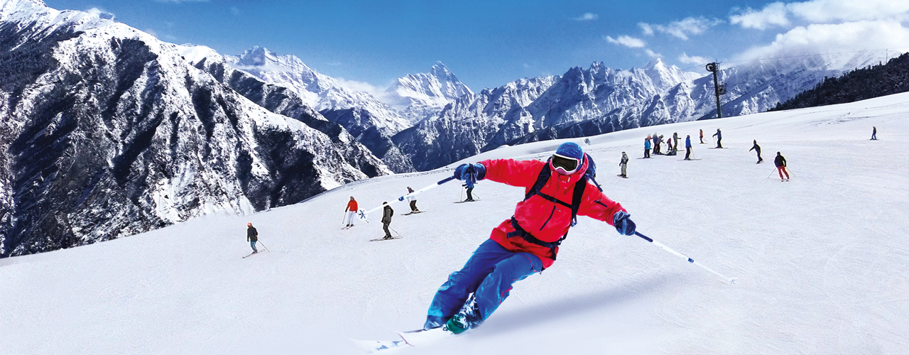 Auli skiing