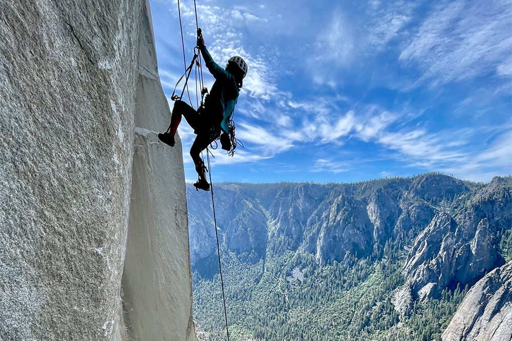 Rock climbing